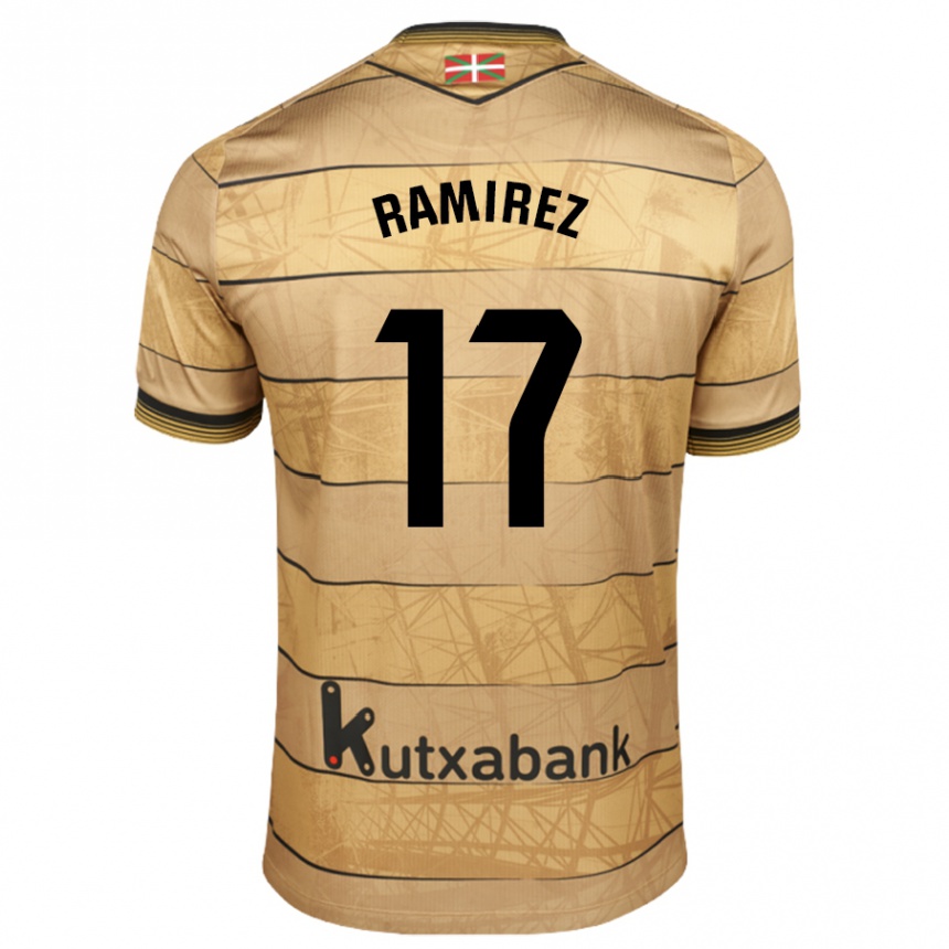 Mujer Fútbol Camiseta Darío Ramirez #17 Marrón 2ª Equipación 2024/25 Perú