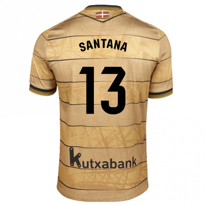 Mujer Fútbol Camiseta Olatz Santana #13 Marrón 2ª Equipación 2024/25 Perú