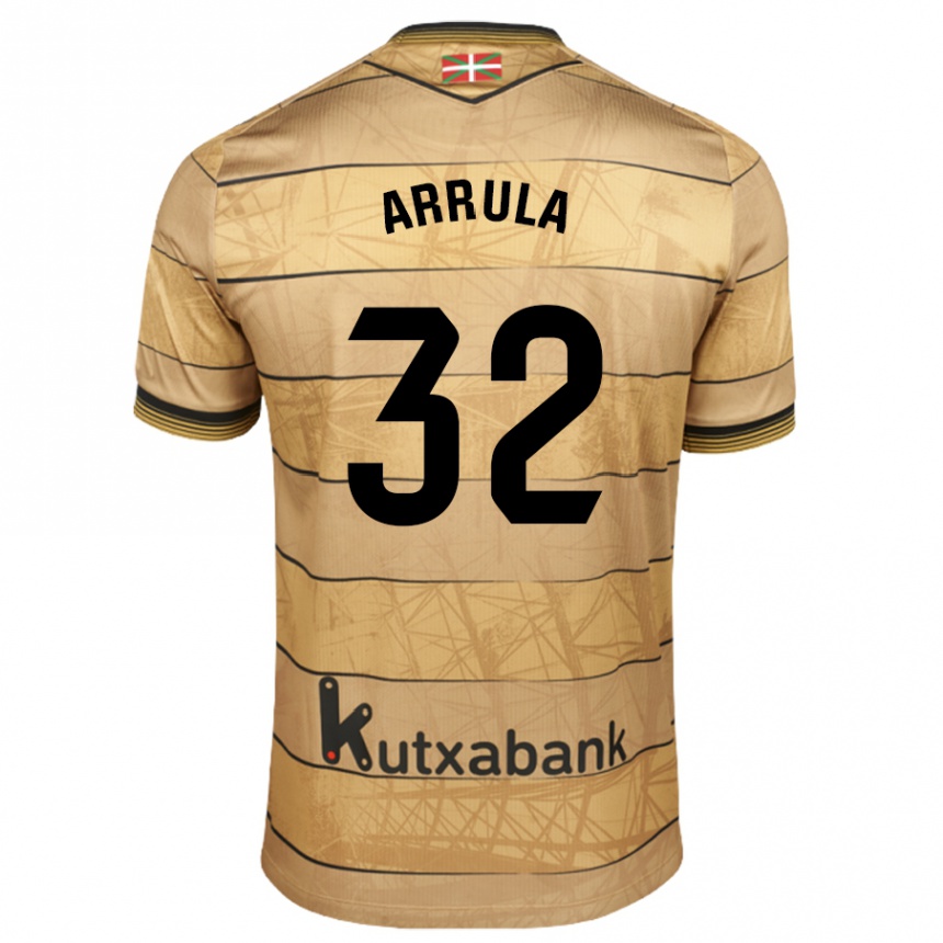 Mujer Fútbol Camiseta Julia Arrula #32 Marrón 2ª Equipación 2024/25 Perú