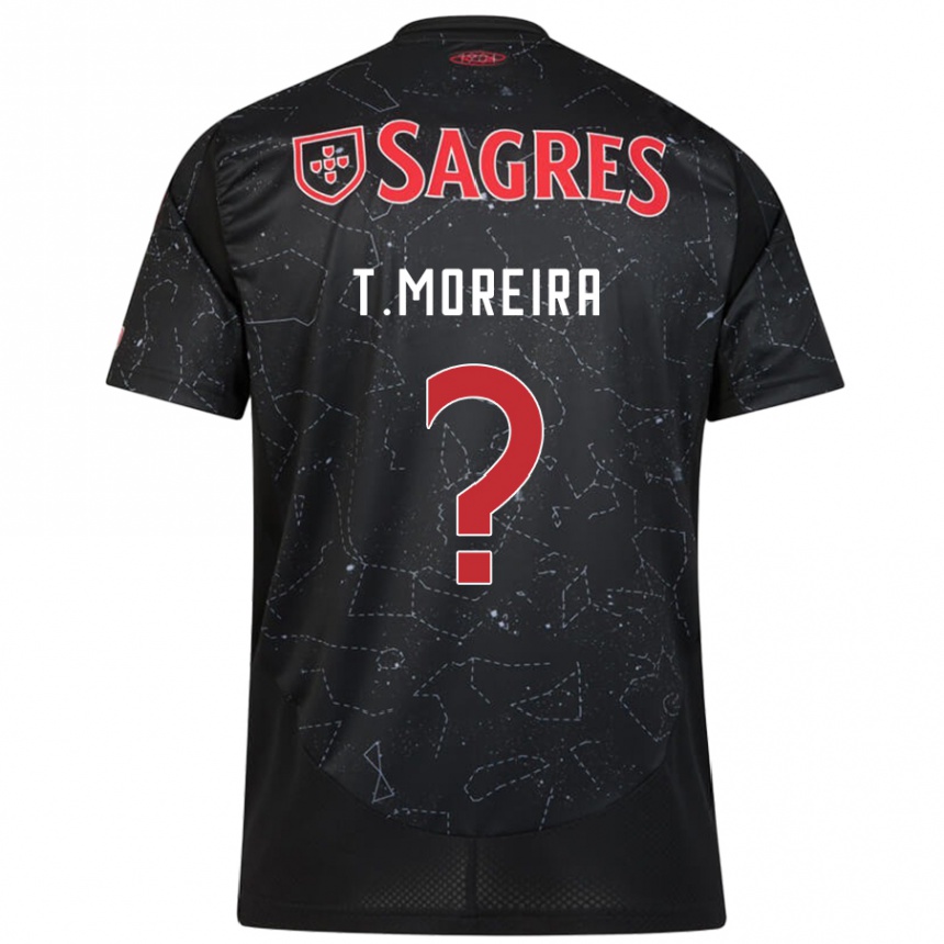 Mujer Fútbol Camiseta Tomás Moreira #0 Negro Rojo 2ª Equipación 2024/25 Perú