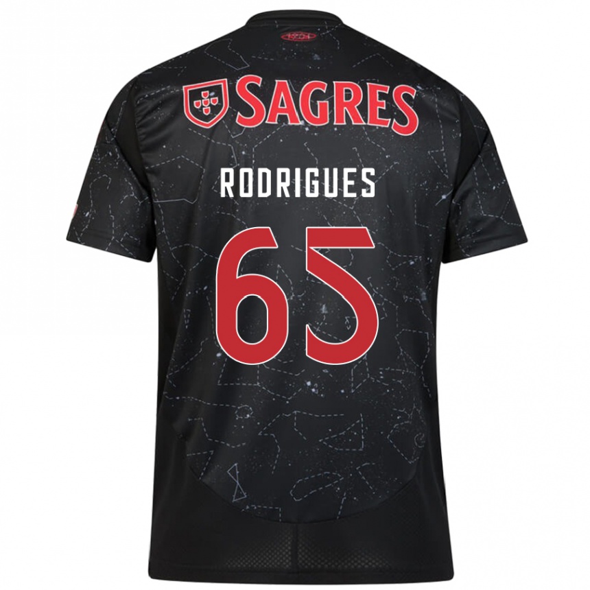 Mujer Fútbol Camiseta Rafael Rodrigues #65 Negro Rojo 2ª Equipación 2024/25 Perú