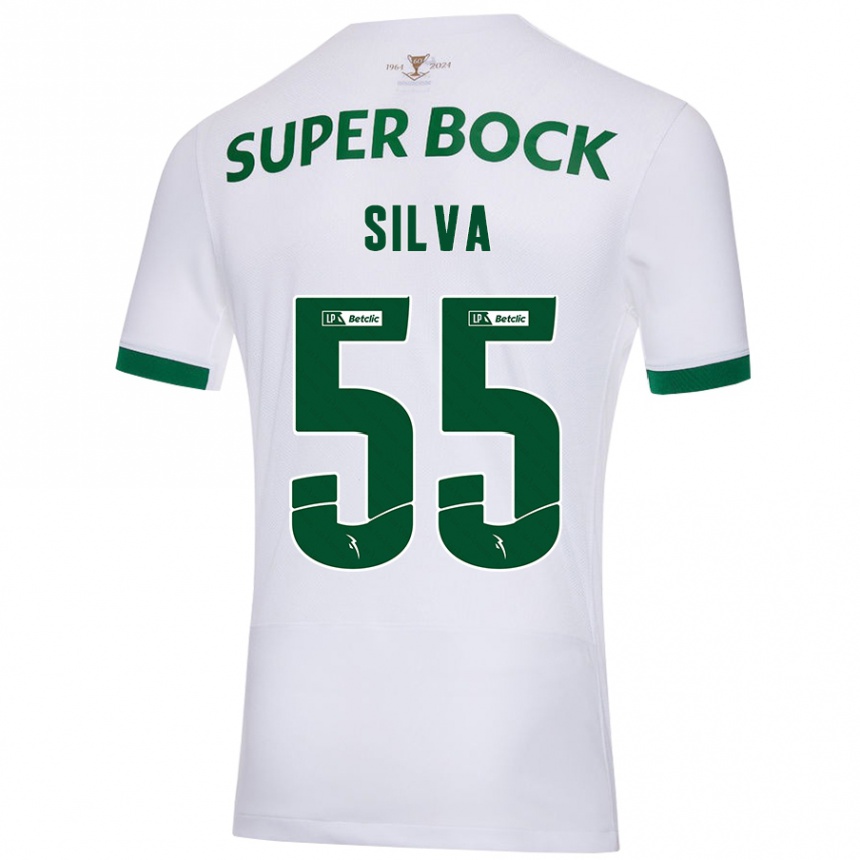 Mujer Fútbol Camiseta José Silva #55 Blanco Verde 2ª Equipación 2024/25 Perú