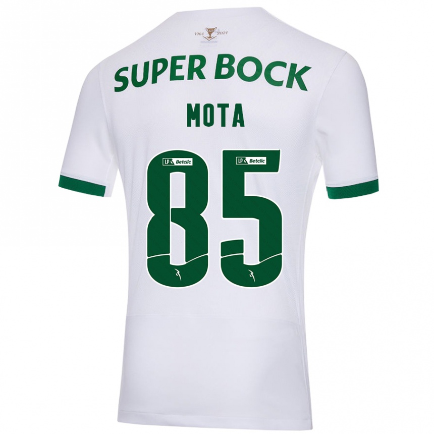 Mujer Fútbol Camiseta Rafael Mota #85 Blanco Verde 2ª Equipación 2024/25 Perú