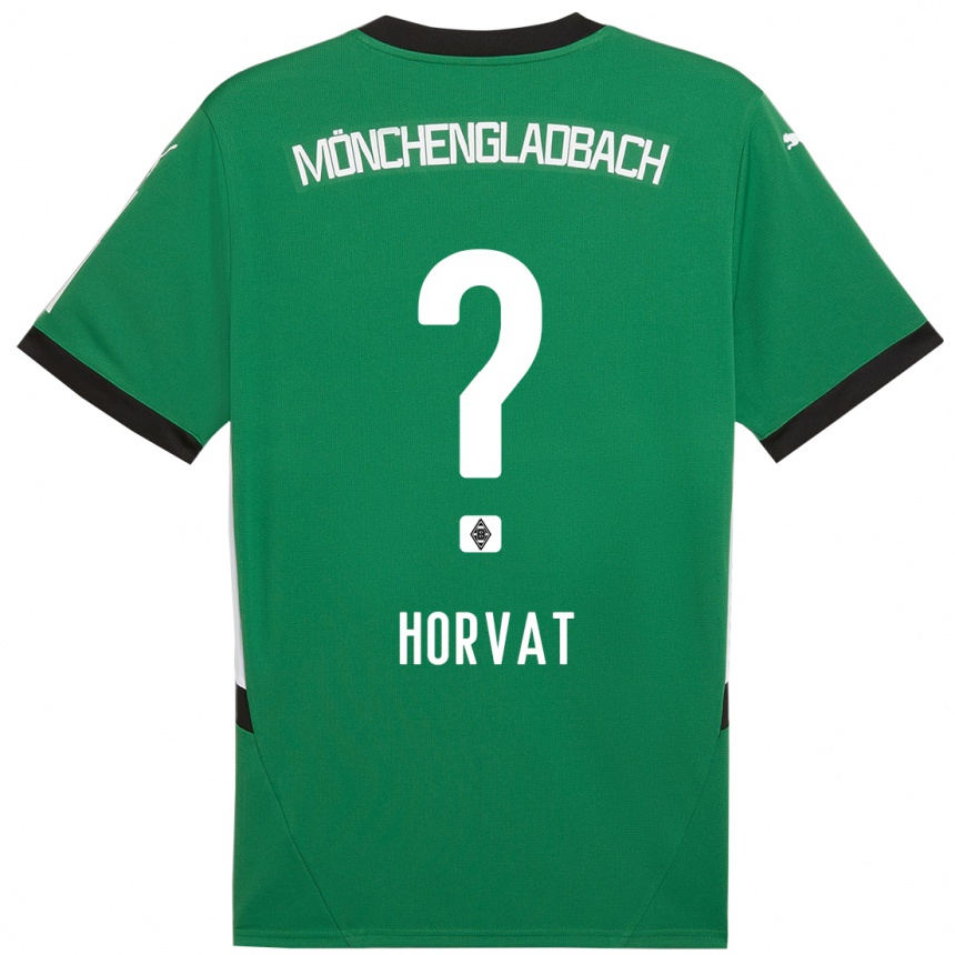 Mujer Fútbol Camiseta Niko Horvat #0 Verde Blanco 2ª Equipación 2024/25 Perú