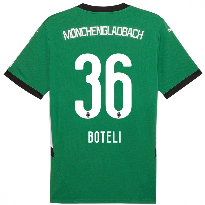 Mujer Fútbol Camiseta Winsley Boteli #36 Verde Blanco 2ª Equipación 2024/25 Perú