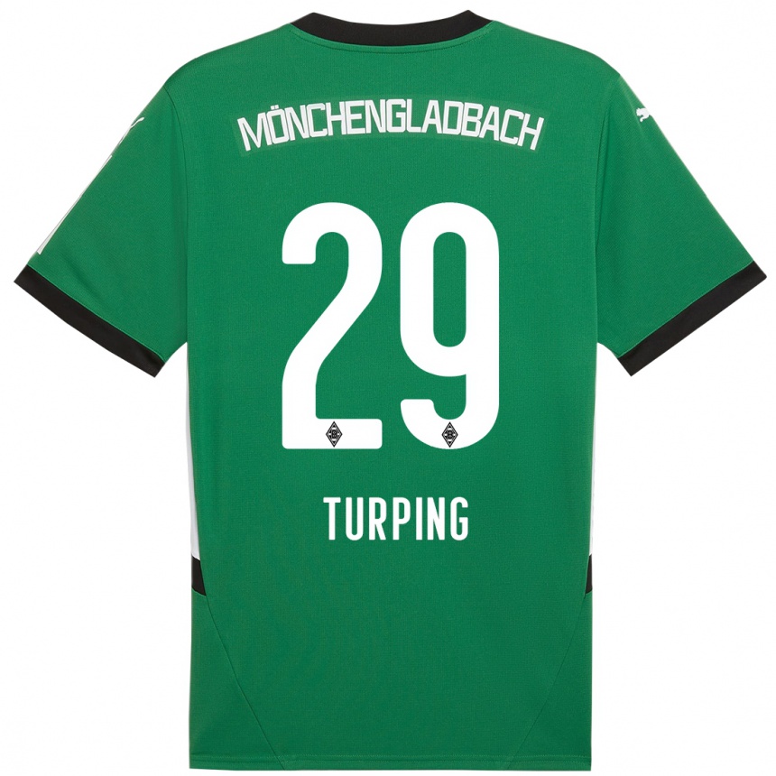 Mujer Fútbol Camiseta Selim Turping #29 Verde Blanco 2ª Equipación 2024/25 Perú