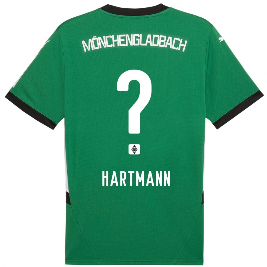 Mujer Fútbol Camiseta Miguel Hartmann #0 Verde Blanco 2ª Equipación 2024/25 Perú