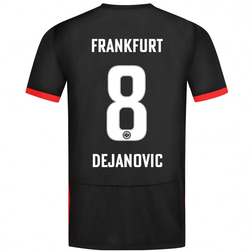 Mujer Fútbol Camiseta Daniel Dejanovic #8 Negro 2ª Equipación 2024/25 Perú