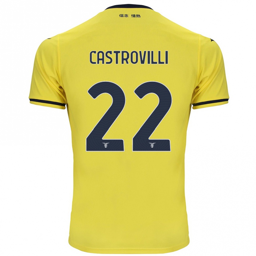 Mujer Fútbol Camiseta Gaetano Castrovilli #22 Amarillo 2ª Equipación 2024/25 Perú