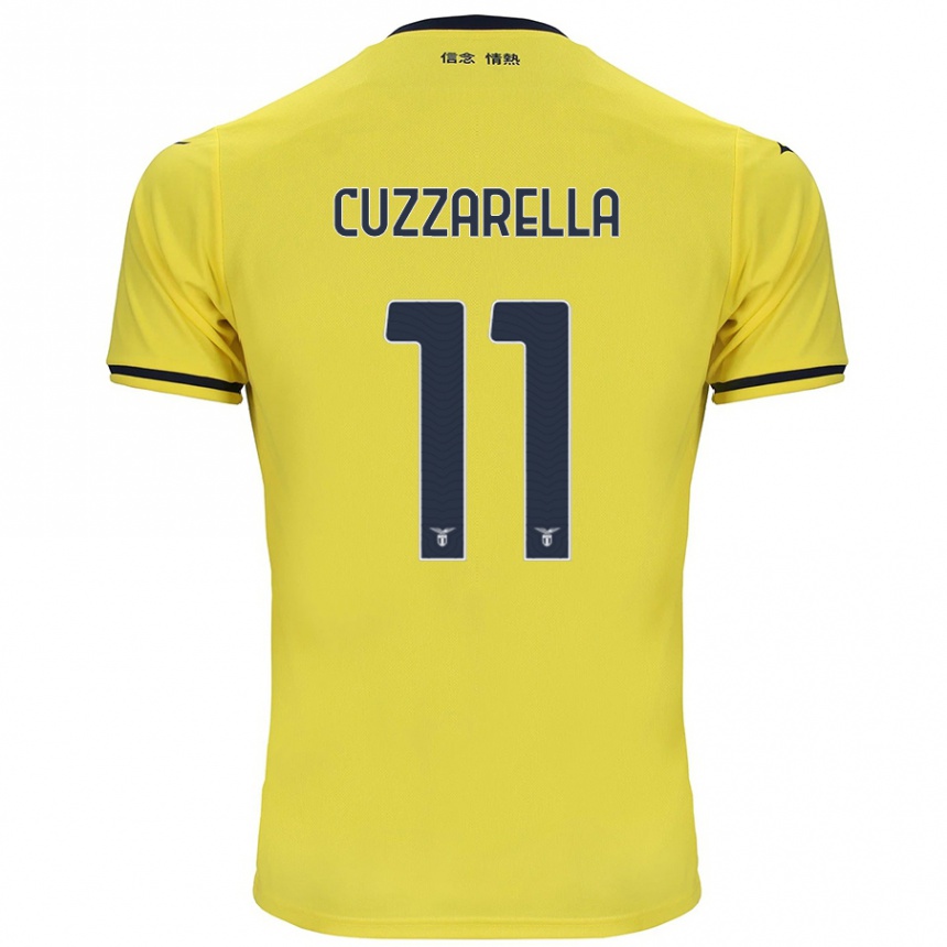 Mujer Fútbol Camiseta Cristian Cuzzarella #11 Amarillo 2ª Equipación 2024/25 Perú