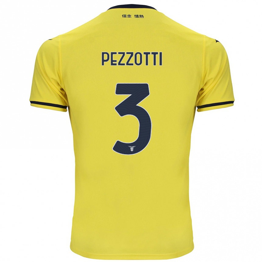 Mujer Fútbol Camiseta Arianna Pezzotti #3 Amarillo 2ª Equipación 2024/25 Perú