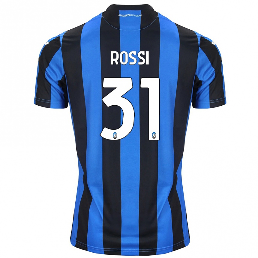 Niño Fútbol Camiseta Francesco Rossi #31 Azul Negro 1ª Equipación 2024/25 Perú