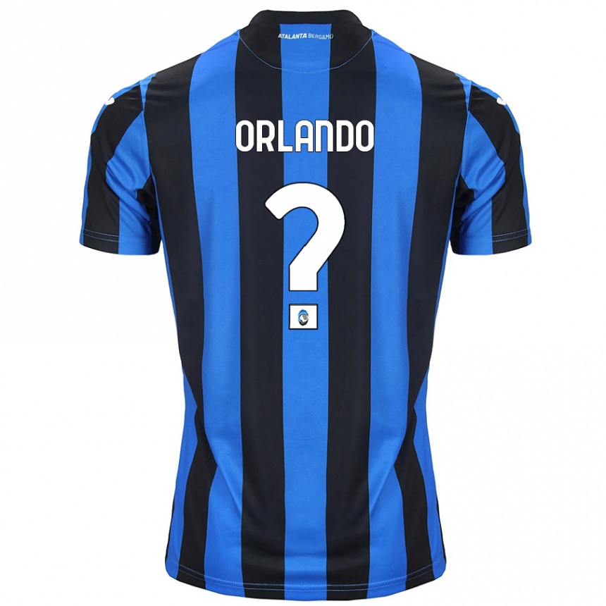 Niño Fútbol Camiseta Daniele Orlando #0 Azul Negro 1ª Equipación 2024/25 Perú