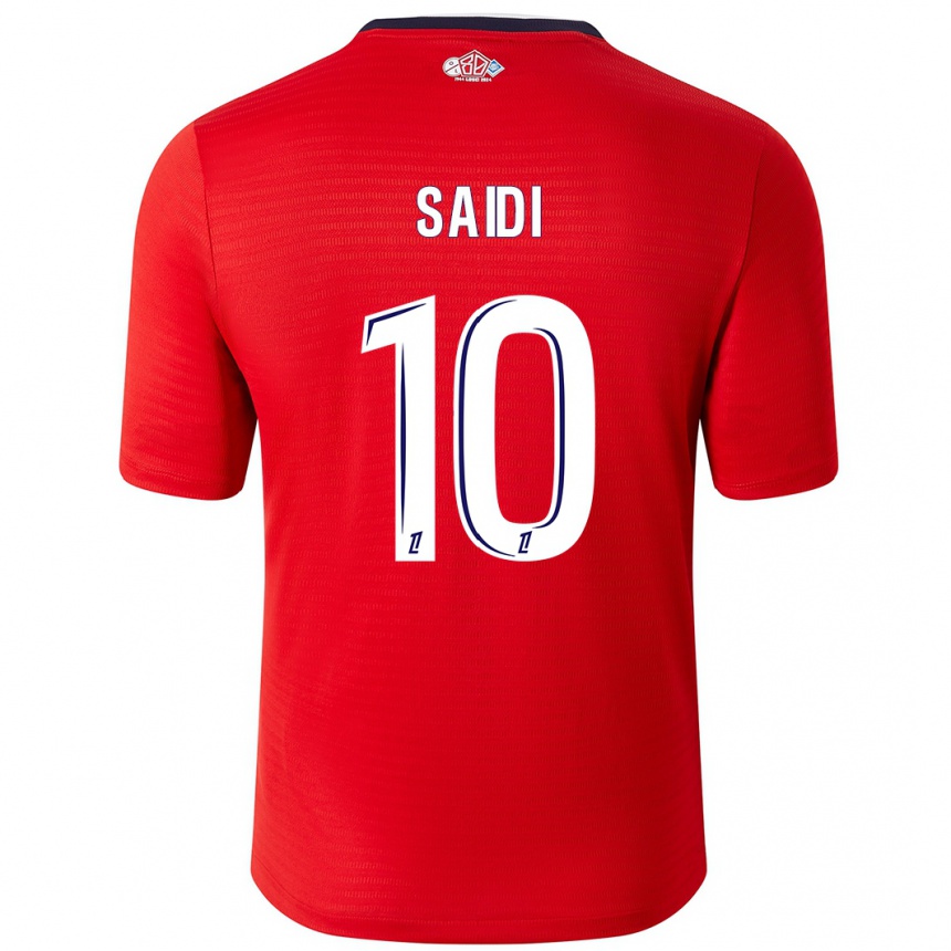 Niño Fútbol Camiseta Rachel Saidi #10 Rojo Blanco 1ª Equipación 2024/25 Perú