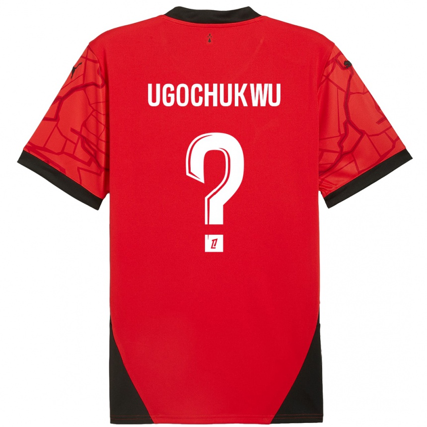 Niño Fútbol Camiseta Chibuike Ugochukwu #0 Rojo Negro 1ª Equipación 2024/25 Perú