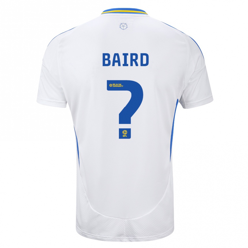 Niño Fútbol Camiseta Alex Baird #0 Blanco Azul 1ª Equipación 2024/25 Perú