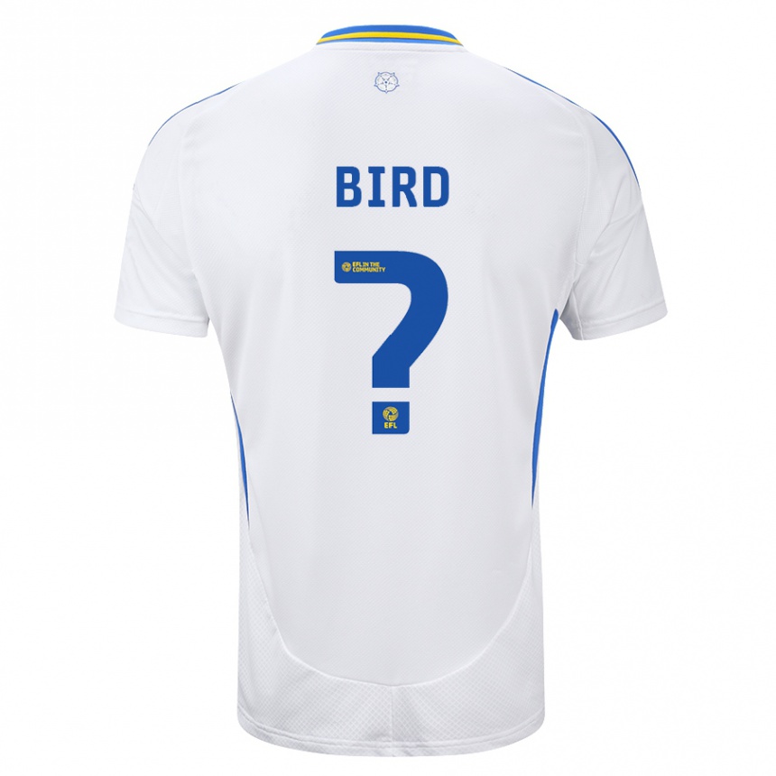 Niño Fútbol Camiseta Coban Bird #0 Blanco Azul 1ª Equipación 2024/25 Perú