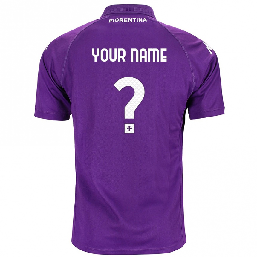 Niño Fútbol Camiseta Su Nombre #0 Morado 1ª Equipación 2024/25 Perú