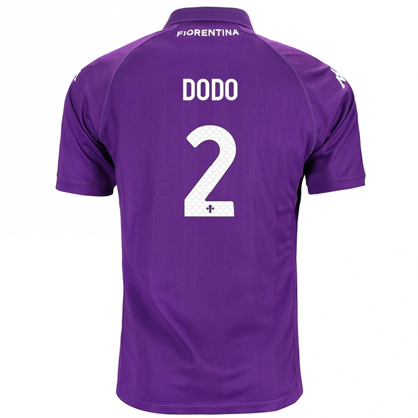 Niño Fútbol Camiseta Dodô #2 Morado 1ª Equipación 2024/25 Perú