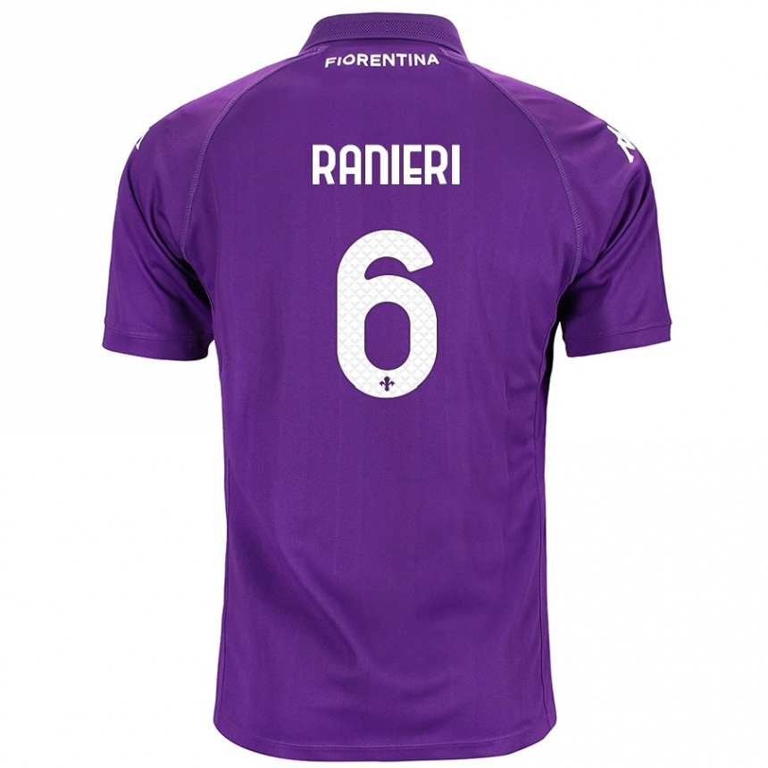 Niño Fútbol Camiseta Luca Ranieri #6 Morado 1ª Equipación 2024/25 Perú