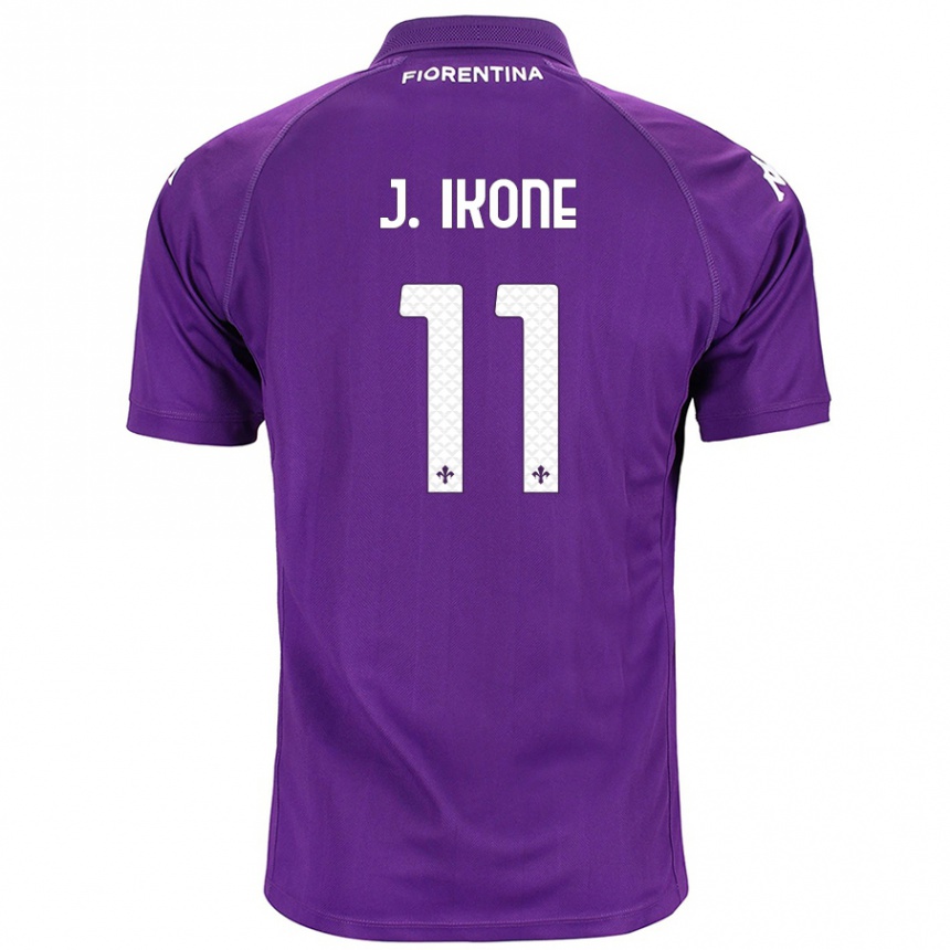 Niño Fútbol Camiseta Jonathan Ikoné #11 Morado 1ª Equipación 2024/25 Perú