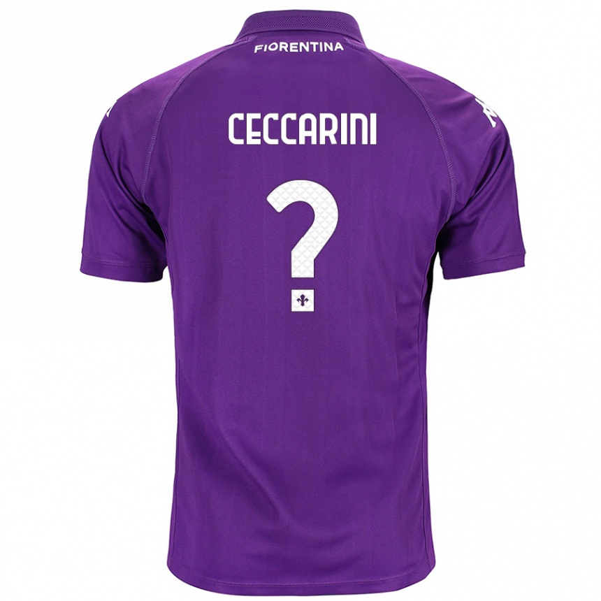 Niño Fútbol Camiseta Mattia Ceccarini #0 Morado 1ª Equipación 2024/25 Perú