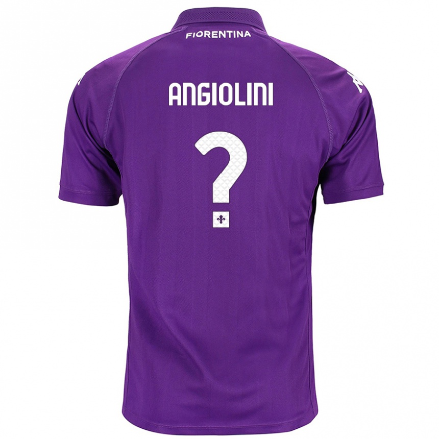 Niño Fútbol Camiseta Gianmarco Angiolini #0 Morado 1ª Equipación 2024/25 Perú