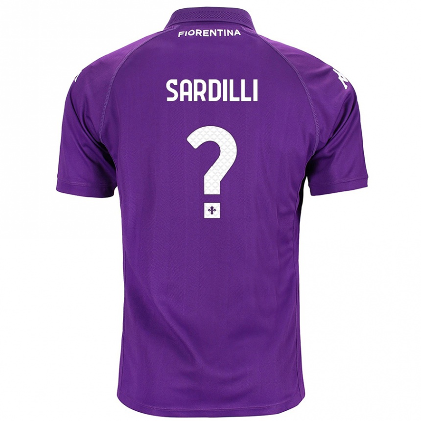 Niño Fútbol Camiseta Davide Sardilli #0 Morado 1ª Equipación 2024/25 Perú