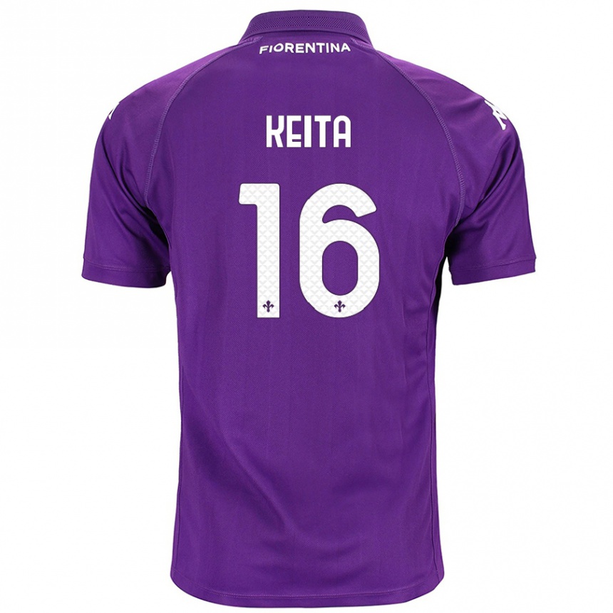 Niño Fútbol Camiseta Bala Keita #16 Morado 1ª Equipación 2024/25 Perú