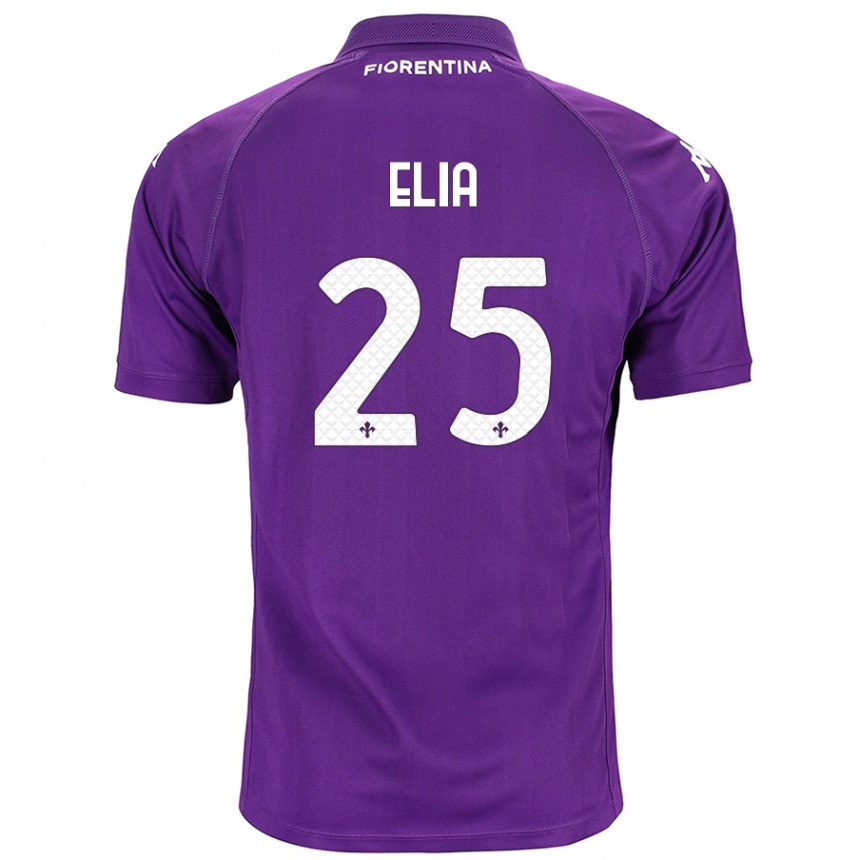 Niño Fútbol Camiseta Mirko Elia #25 Morado 1ª Equipación 2024/25 Perú