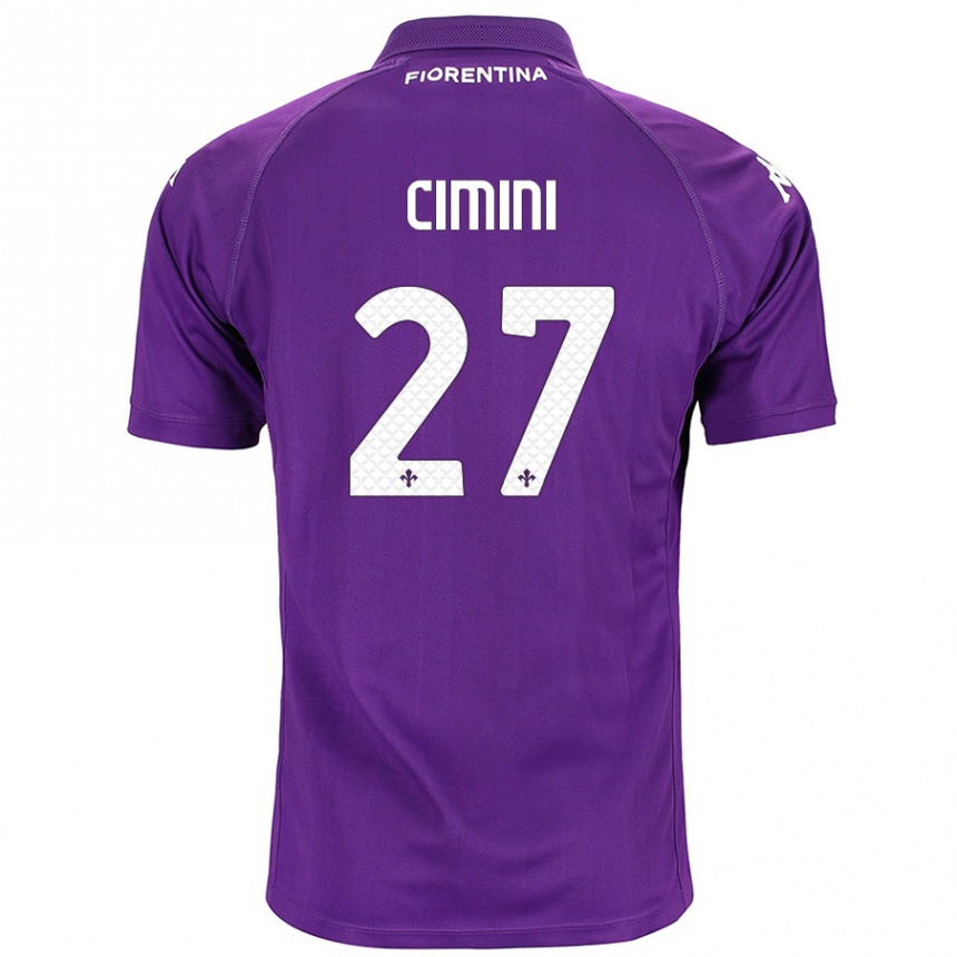 Niño Fútbol Camiseta Linda Tucceri Cimini #27 Morado 1ª Equipación 2024/25 Perú