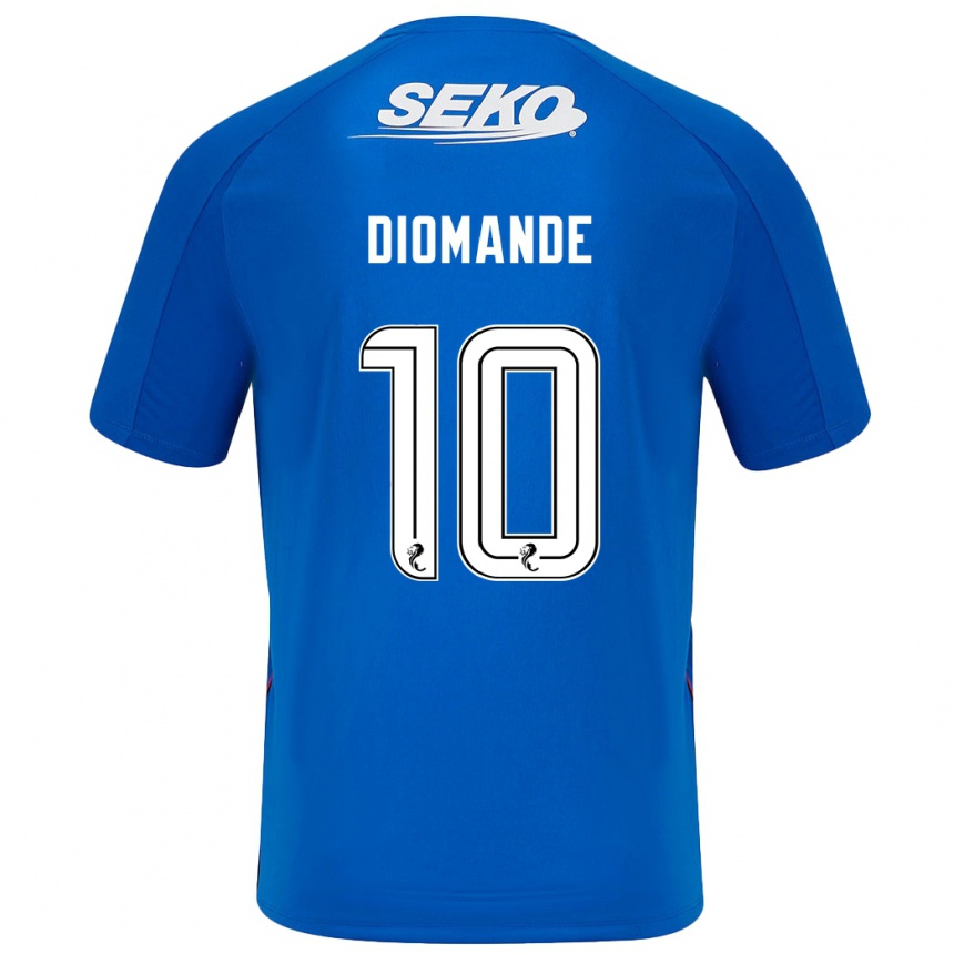 Niño Fútbol Camiseta Mohamed Diomandé #10 Azul Oscuro 1ª Equipación 2024/25 Perú