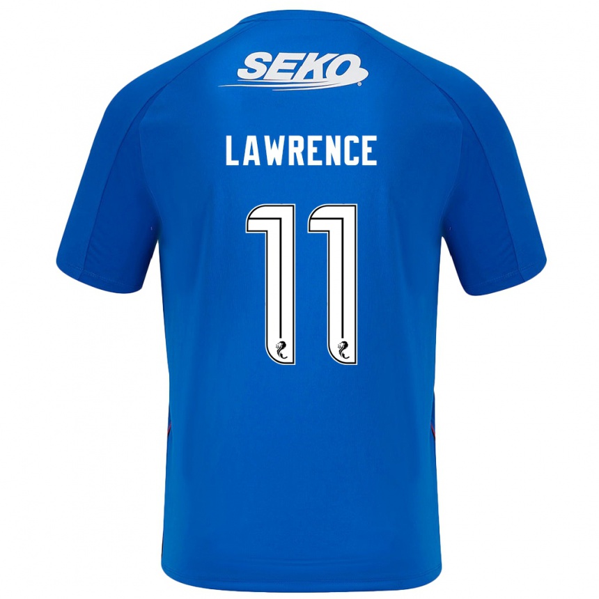 Niño Fútbol Camiseta Tom Lawrence #11 Azul Oscuro 1ª Equipación 2024/25 Perú