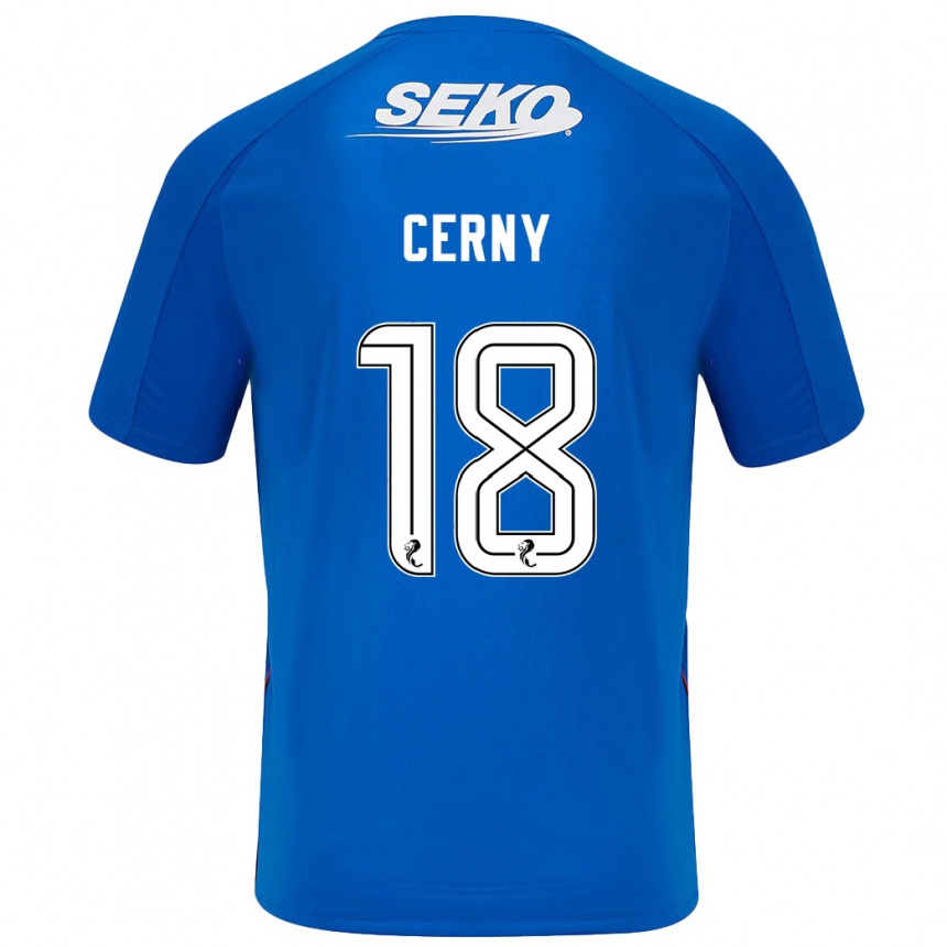 Niño Fútbol Camiseta Vaclav Cerny #18 Azul Oscuro 1ª Equipación 2024/25 Perú