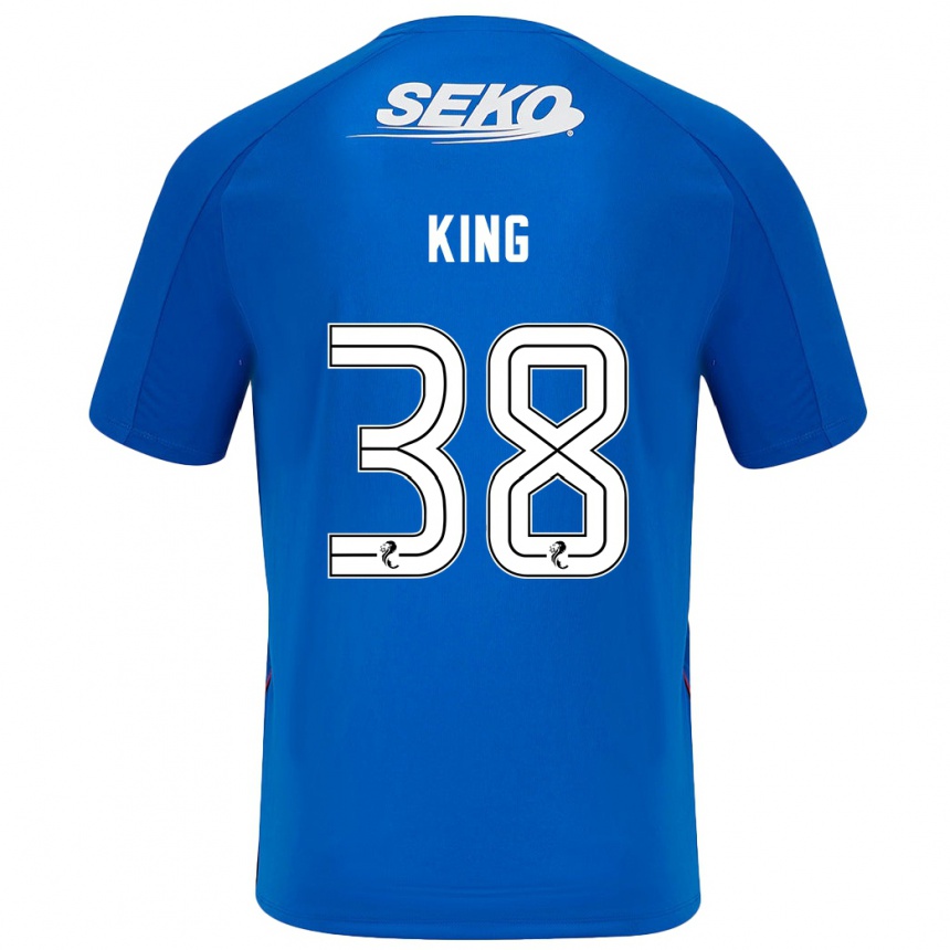 Niño Fútbol Camiseta Leon King #38 Azul Oscuro 1ª Equipación 2024/25 Perú