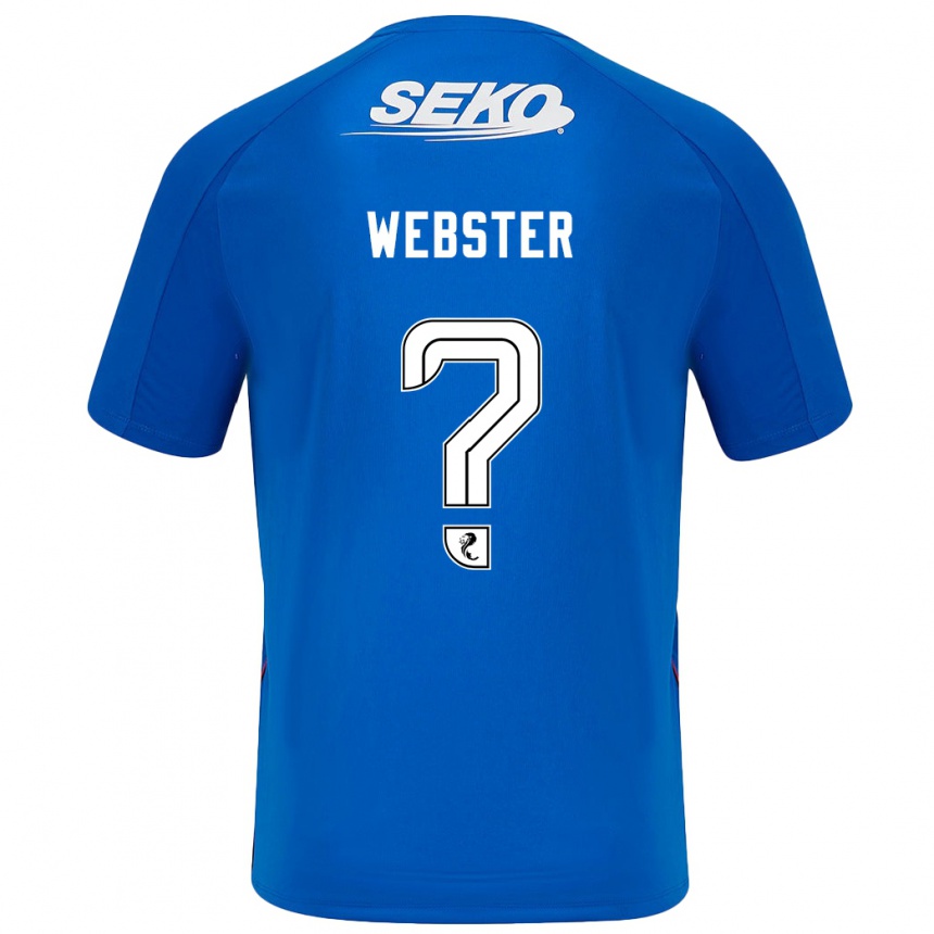 Niño Fútbol Camiseta Kristian Webster #0 Azul Oscuro 1ª Equipación 2024/25 Perú