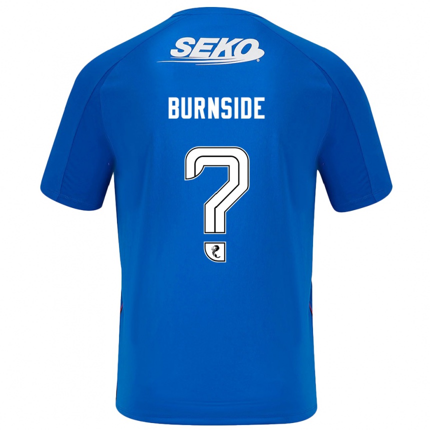 Niño Fútbol Camiseta Callum Burnside #0 Azul Oscuro 1ª Equipación 2024/25 Perú