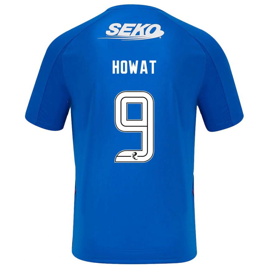 Niño Fútbol Camiseta Kirsty Howat #9 Azul Oscuro 1ª Equipación 2024/25 Perú