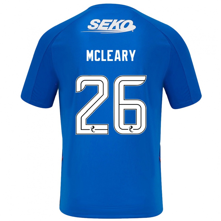 Niño Fútbol Camiseta Jodi Mcleary #26 Azul Oscuro 1ª Equipación 2024/25 Perú