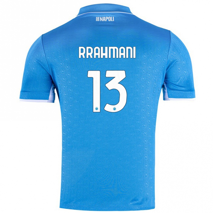 Niño Fútbol Camiseta Amir Rrahmani #13 Azul Cielo 1ª Equipación 2024/25 Perú