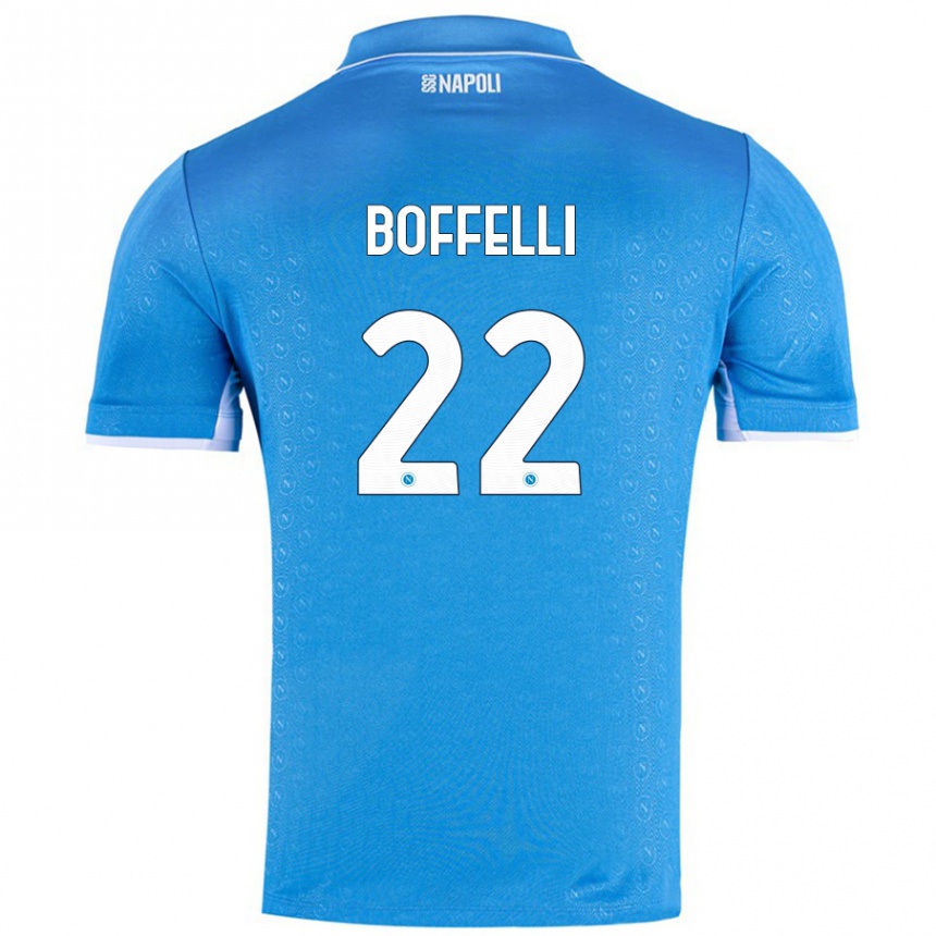 Niño Fútbol Camiseta Valerio Boffelli #22 Azul Cielo 1ª Equipación 2024/25 Perú