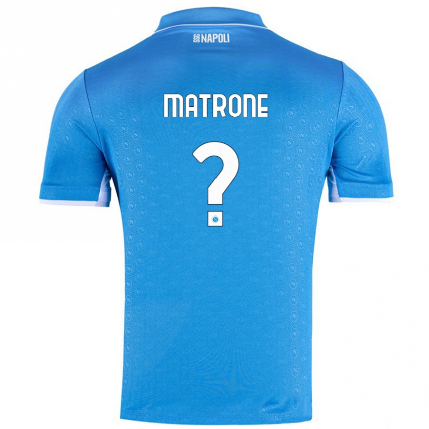 Niño Fútbol Camiseta Manuel Matrone #0 Azul Cielo 1ª Equipación 2024/25 Perú