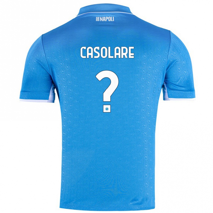 Niño Fútbol Camiseta Gabriel Casolare #0 Azul Cielo 1ª Equipación 2024/25 Perú