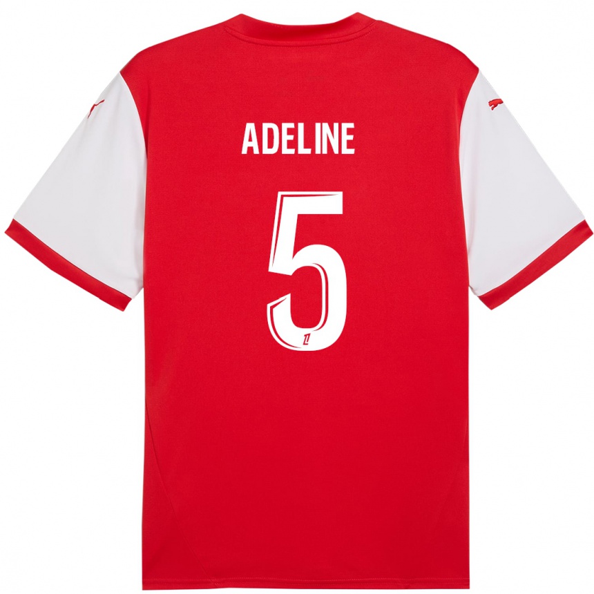 Niño Fútbol Camiseta Martin Adeline #5 Rojo Blanco 1ª Equipación 2024/25 Perú