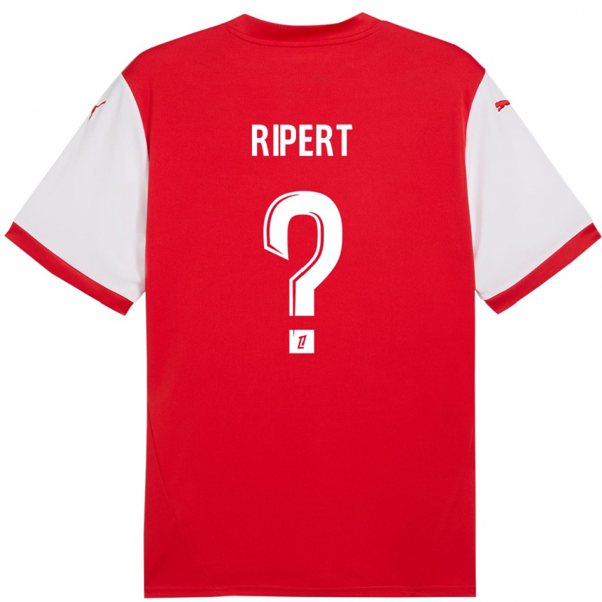 Niño Fútbol Camiseta Léo Ripert #0 Rojo Blanco 1ª Equipación 2024/25 Perú