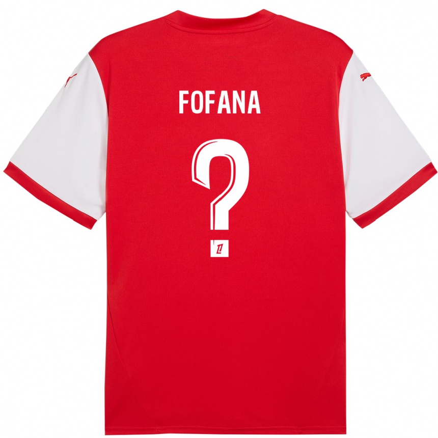 Niño Fútbol Camiseta Yaya Fofana #0 Rojo Blanco 1ª Equipación 2024/25 Perú