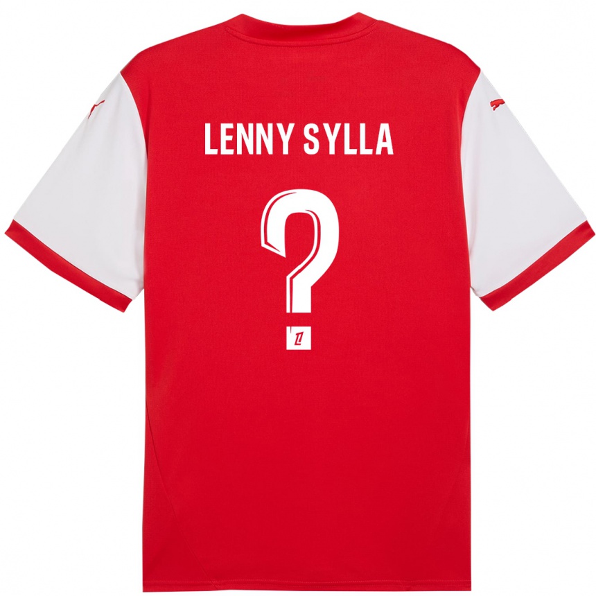 Niño Fútbol Camiseta Lenny Sylla #0 Rojo Blanco 1ª Equipación 2024/25 Perú