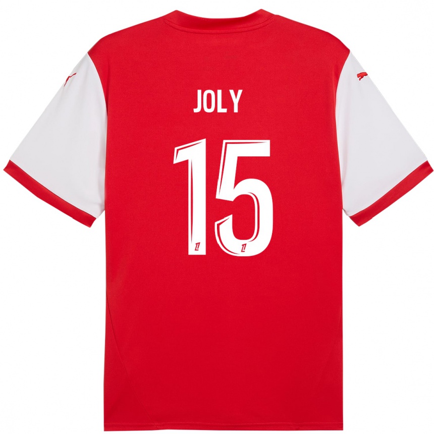 Niño Fútbol Camiseta Lou-Ann Joly #15 Rojo Blanco 1ª Equipación 2024/25 Perú