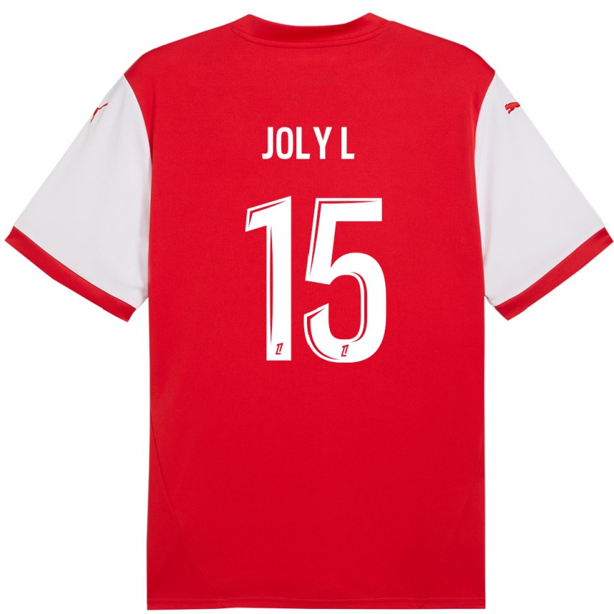 Niño Fútbol Camiseta Lou Ann Joly #15 Rojo Blanco 1ª Equipación 2024/25 Perú