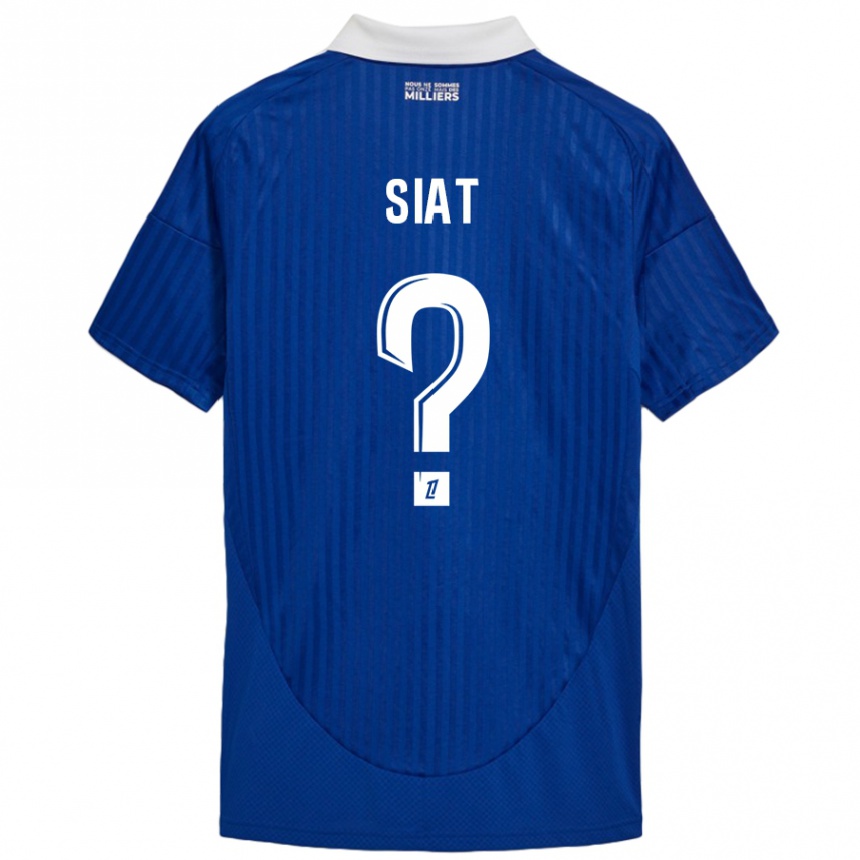 Niño Fútbol Camiseta Victor Siat #0 Azul Blanco 1ª Equipación 2024/25 Perú